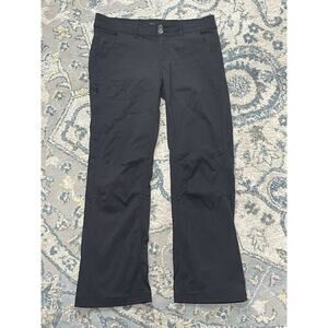 prAna Womens 10 Short Black Nylon Stretch Pants Hiking Travel Outdoor